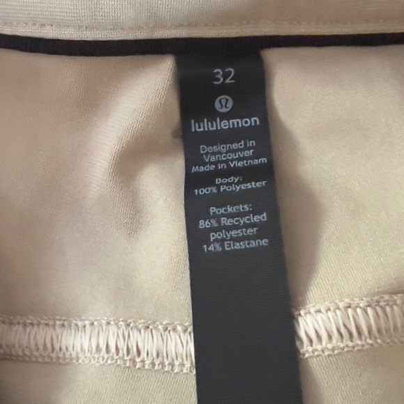 Lululemon ABC Pant Slim men's 32X32 Warpstreme tan activewear casual pockets - Picture 5 of 5